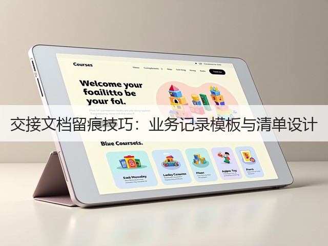 交接文档留痕技巧:业务记录模板与清单设计(图2) 交接文档留痕技巧:业务记录模板与清单设计(图2)