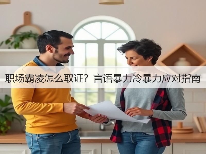 职场霸凌怎么取证？言语暴力冷暴力应对指南