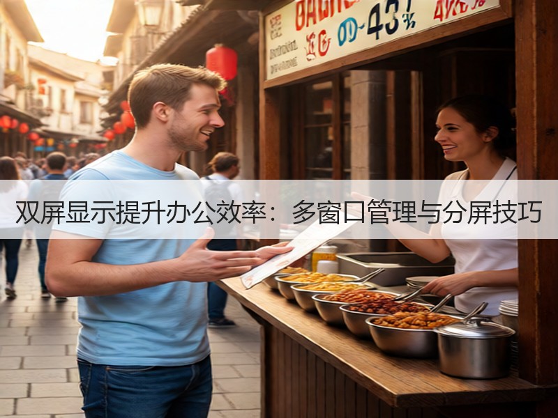 双屏显示提升办公效率：多窗口管理与分屏技