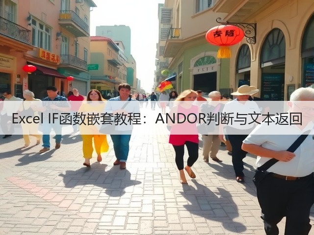 Excel IF函数嵌套教程:ANDOR判断与文本返回(图1) Excel IF函数嵌套教程:ANDOR判断与文本返回(图1)