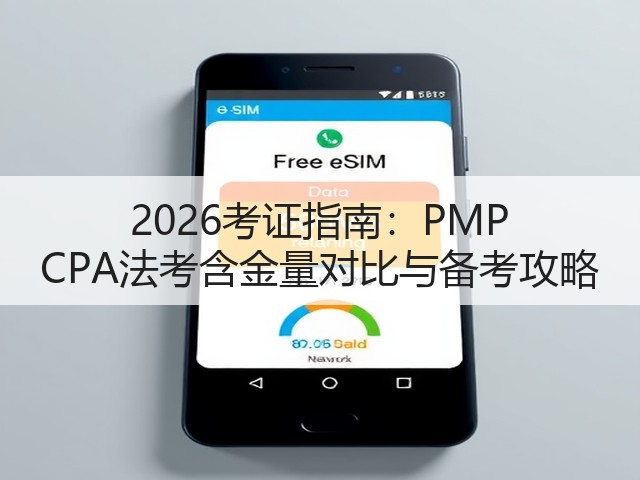 2026考证指南:PMP CPA法考含金量对比与备考攻略(图2) 2026考证指南:PMP CPA法考含金量对比与备考攻略(图2)
