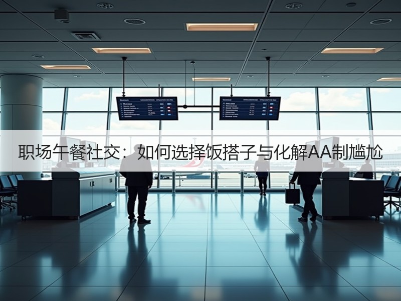 职场午餐社交：如何选择饭搭子与化解AA制