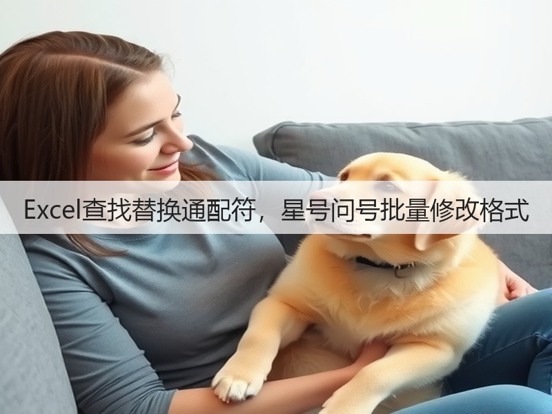 Excel查找替换通配符,星号问号批量修改格式(图1) Excel查找替换通配符,星号问号批量修改格式(图1)