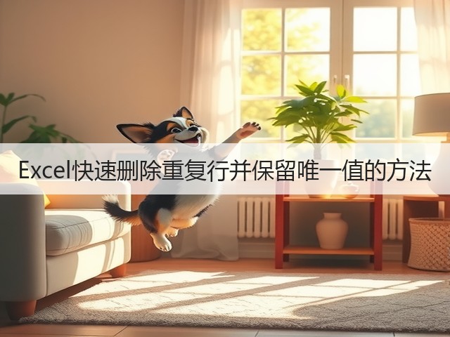 Excel快速删除重复行并保留唯一值的方法(图1) Excel快速删除重复行并保留唯一值的方法(图1)
