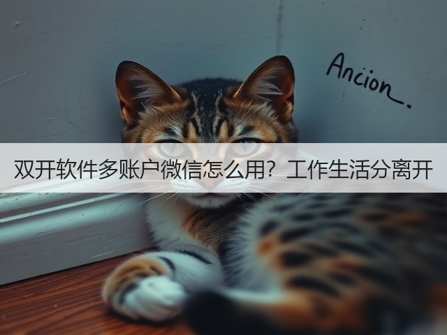 双开软件多账户微信怎么用？工作生活分离开(图3)