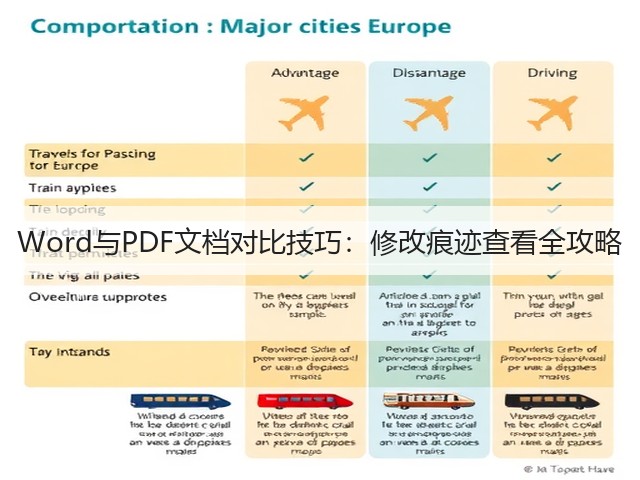 Word与PDF文档对比技巧：修改痕迹查看全攻略(图2)