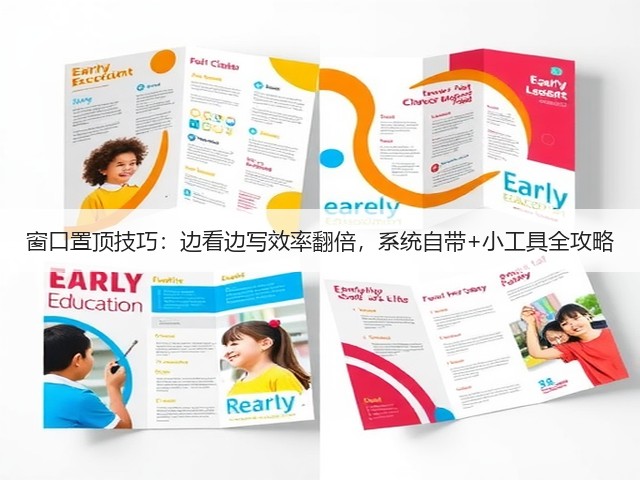 窗口置顶技巧:边看边写效率翻倍,系统自带+小工具全攻略(图1) 窗口置顶技巧:边看边写效率翻倍,系统自带+小工具全攻略(图1)