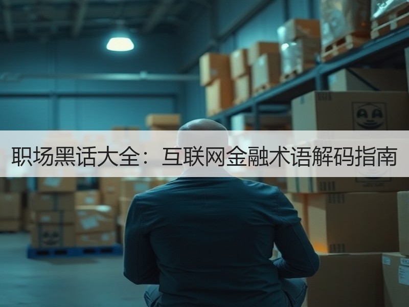 职场黑话大全：互联网金融术语解码指南