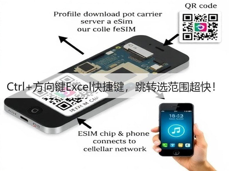 Ctrl+方向键Excel快捷键，跳转选