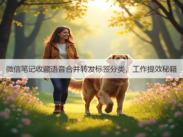 微信笔记收藏语音合并转发标签分类，工作提效秘籍(图1)