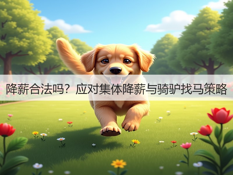 降薪合法吗？应对集体降薪与骑驴找马策略