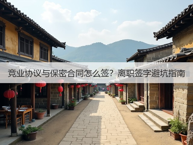竞业协议与保密合同怎么签?离职签字避坑指南(图3) 竞业协议与保密合同怎么签?离职签字避坑指南(图3)
