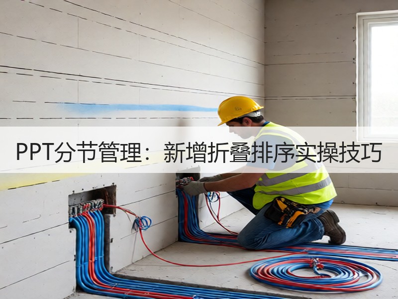 PPT分节管理：新增折叠排序实操技巧