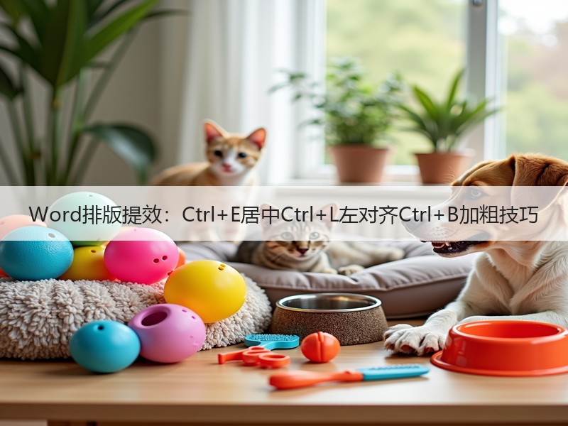 Word排版提效：Ctrl+E居中Ctr