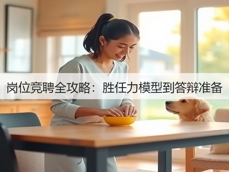 岗位竞聘全攻略：胜任力模型到答辩准备