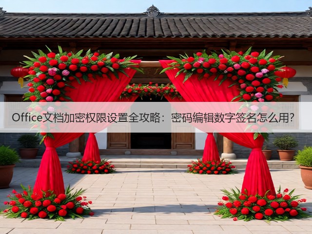 Office文档加密权限设置全攻略:密码编辑数字签名怎么用?(图3) Office文档加密权限设置全攻略:密码编辑数字签名怎么用?(图3)