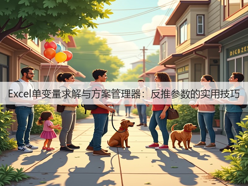 Excel单变量求解与方案管理器：反推参数的实用技巧(图1)