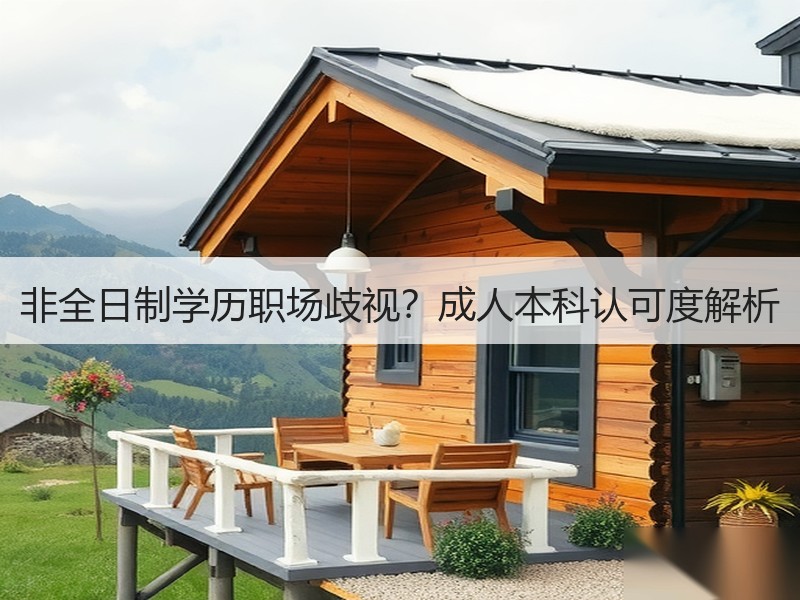 非全日制学历职场歧视？成人本科认可度解析