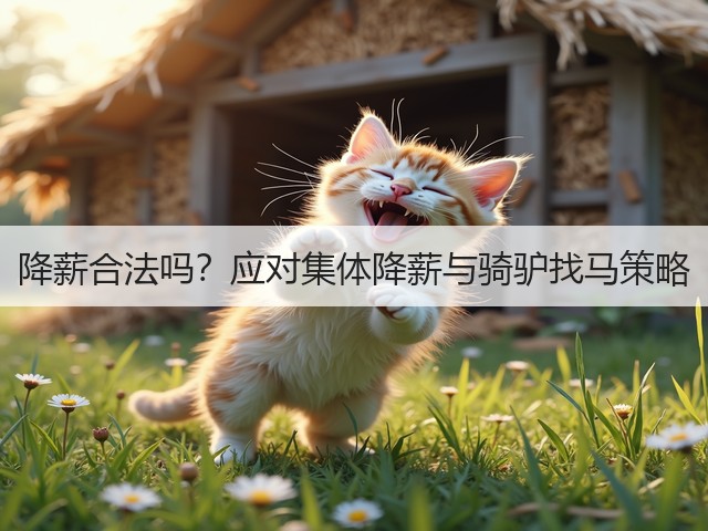 降薪合法吗？应对集体降薪与骑驴找马策略(图2)