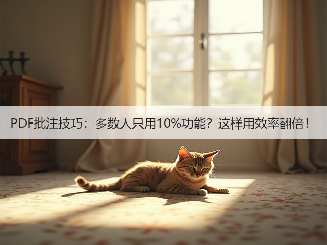 PDF批注技巧：多数人只用10%功能？这样用效率翻倍！(图2)
