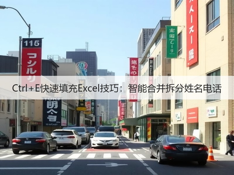 Ctrl+E快速填充Excel技巧：智能