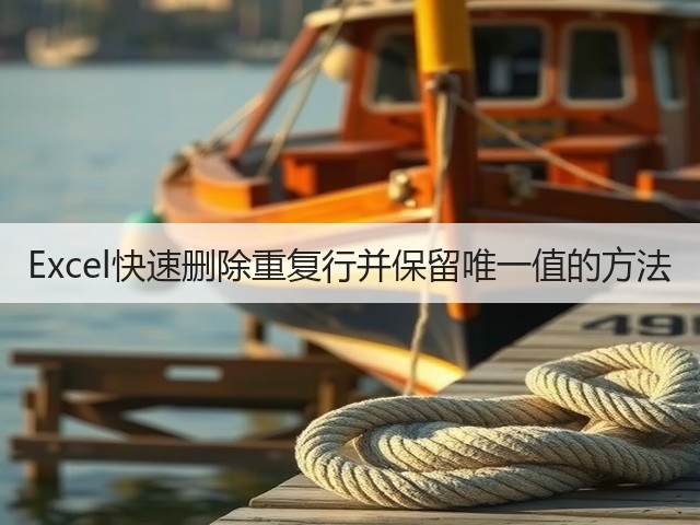 Excel快速删除重复行并保留唯一值的方法(图3) Excel快速删除重复行并保留唯一值的方法(图3)