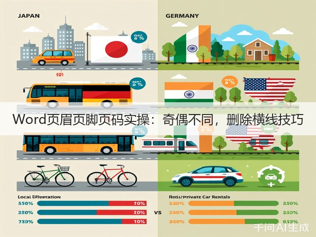 Word页眉页脚页码实操:奇偶不同,删除横线技巧(图1) Word页眉页脚页码实操:奇偶不同,删除横线技巧(图1)