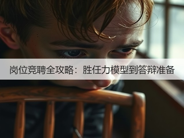 岗位竞聘全攻略:胜任力模型到答辩准备(图1) 岗位竞聘全攻略:胜任力模型到答辩准备(图1)