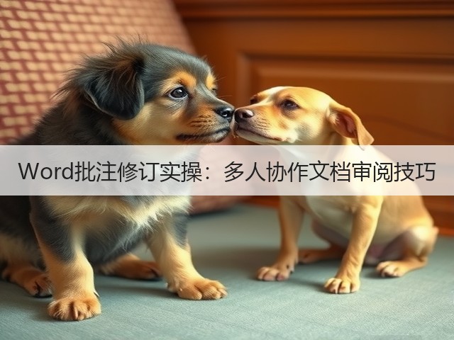 Word批注修订实操:多人协作文档审阅技巧(图2) Word批注修订实操:多人协作文档审阅技巧(图2)