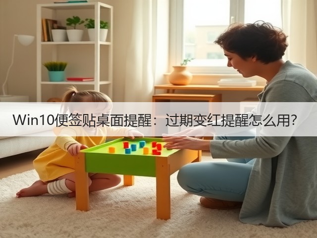 Win10便签贴桌面提醒：过期变红提醒怎么用？(图3)
