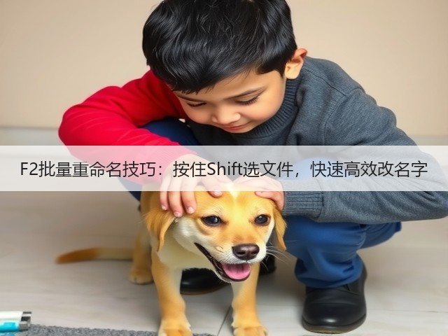 F2批量重命名技巧：按住Shift选文件，快速高效改名字(图1)