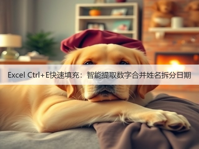 Excel Ctrl+E快速填充:智能提取数字合并姓名拆分日期(图1) Excel Ctrl+E快速填充:智能提取数字合并姓名拆分日期(图1)