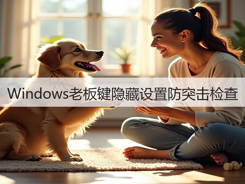 Windows老板键隐藏设置防突击检查