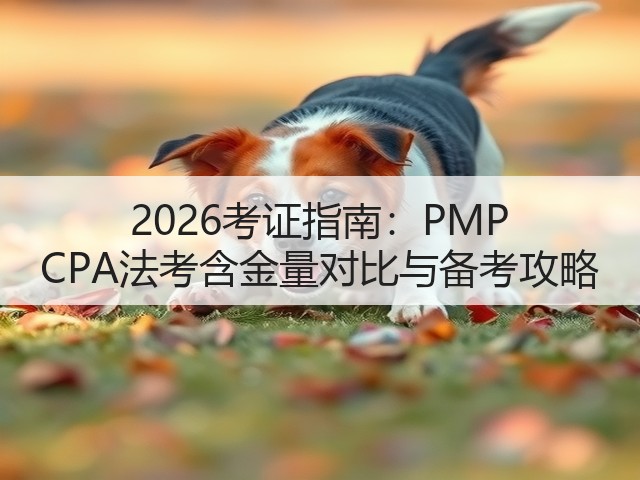 2026考证指南:PMP CPA法考含金量对比与备考攻略(图3) 2026考证指南:PMP CPA法考含金量对比与备考攻略(图3)