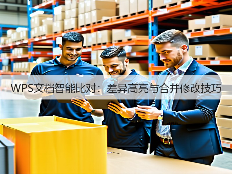 WPS文档智能比对：差异高亮与合并修改技