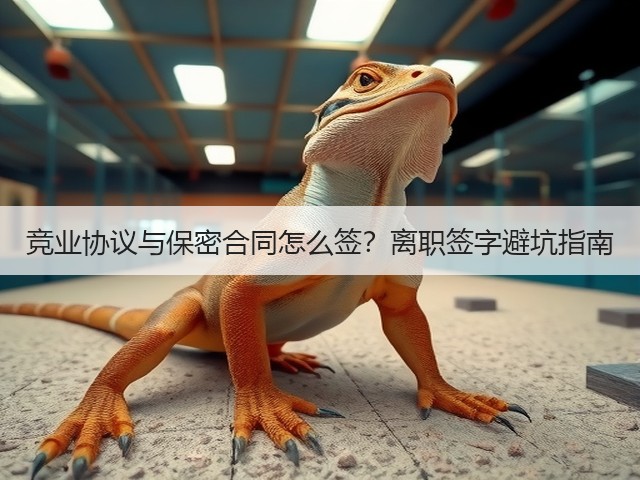 竞业协议与保密合同怎么签?离职签字避坑指南(图1) 竞业协议与保密合同怎么签?离职签字避坑指南(图1)