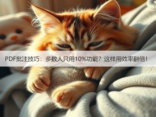 PDF批注技巧：多数人只用10%功能？这样用效率翻倍！(图1)