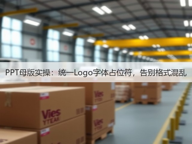PPT母版实操:统一Logo字体占位符,告别格式混乱(图2) PPT母版实操:统一Logo字体占位符,告别格式混乱(图2)