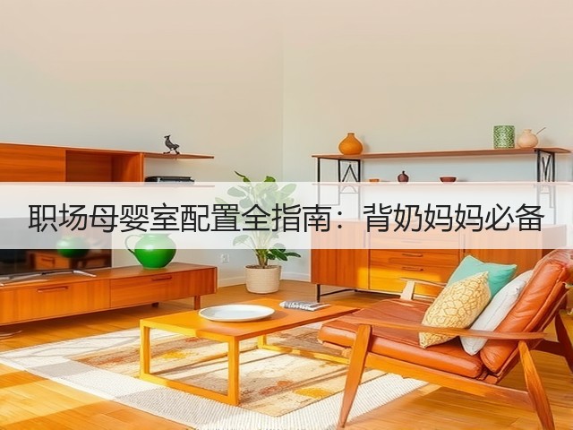 职场母婴室配置全指南：背奶妈妈必备(图1)