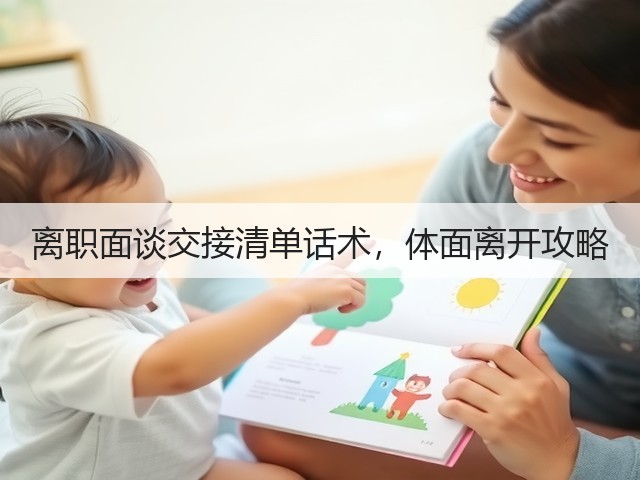 离职面谈交接清单话术,体面离开攻略(图1) 离职面谈交接清单话术,体面离开攻略(图1)