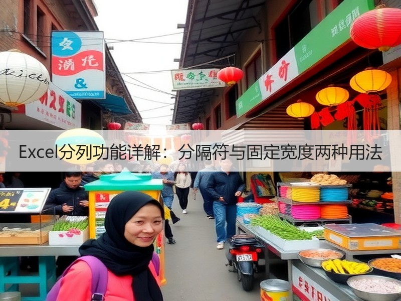 Excel分列功能详解：分隔符与固定宽度