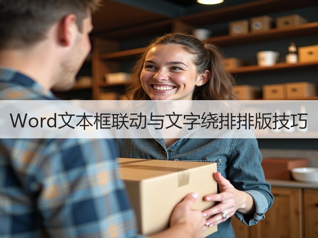 Word文本框联动与文字绕排排版技巧(图1) Word文本框联动与文字绕排排版技巧(图1)