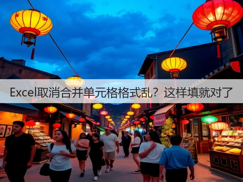 Excel取消合并单元格格式乱?这样填就对了(图3) Excel取消合并单元格格式乱?这样填就对了(图3)