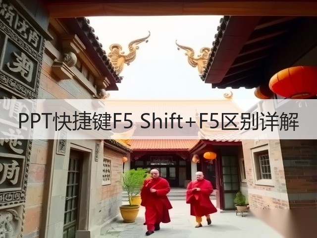 PPT快捷键F5 Shift+F5区别详解(图1)