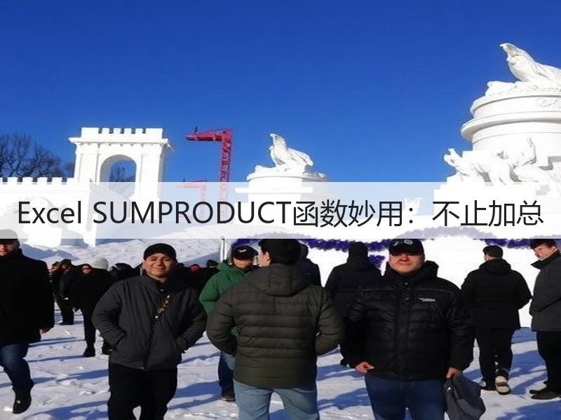 Excel SUMPRODUCT函数妙用:不止加总(图3) Excel SUMPRODUCT函数妙用:不止加总(图3)