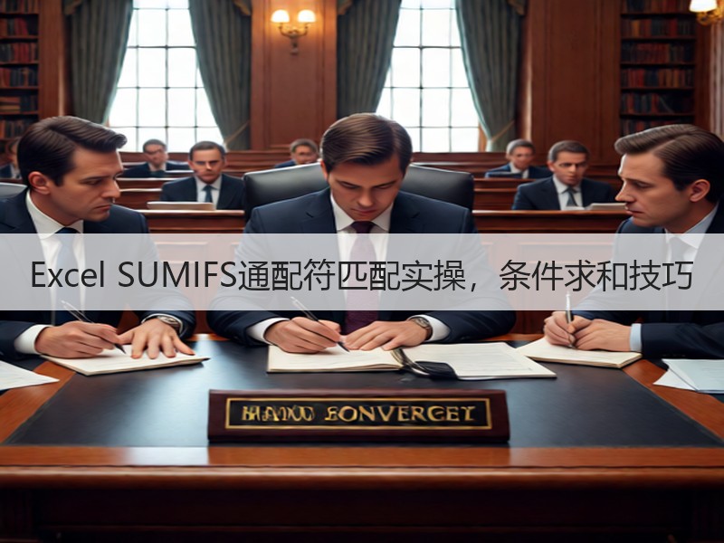 Excel SUMIFS通配符匹配实操，