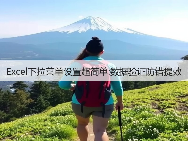 Excel下拉菜单设置超简单:数据验证防