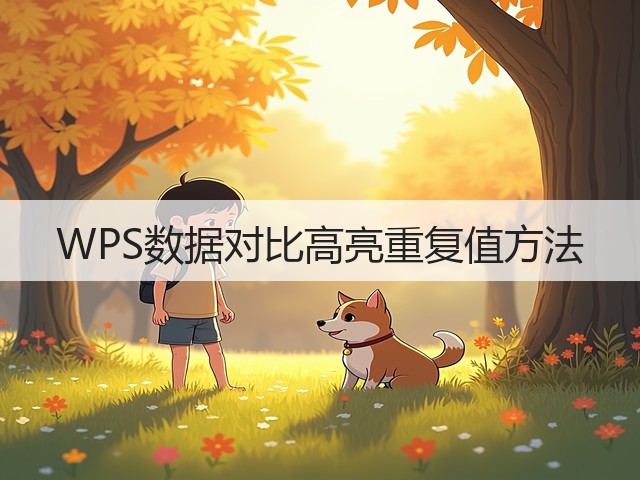 WPS数据对比高亮重复值方法(图2)