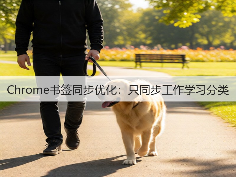 Chrome书签同步优化：只同步工作学习