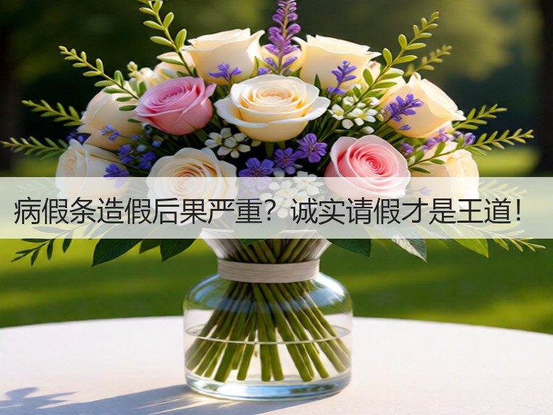 病假条造假后果严重？诚实请假才是王道！